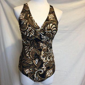 Jantzen 1 pc Swimsuit Paisely Pattern 10